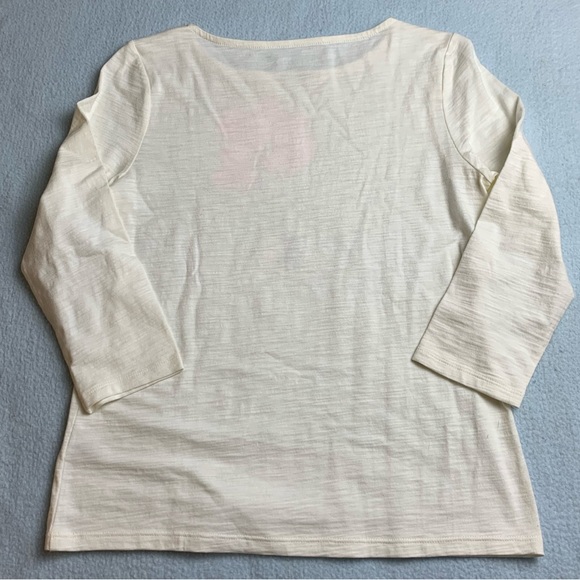 NWOT Talbots 3/4 sleeve graphic wiener dog shirt - Picture 5 of 5